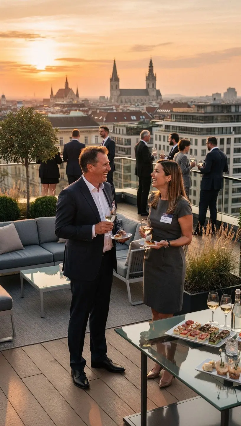 Luxuriöse Geschäftsräume mit Blick auf die Altstadt von Salzburg.